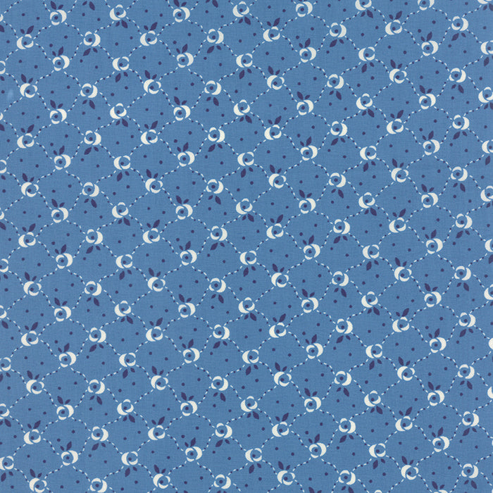 Small Flower on Blue - Fresh Air
