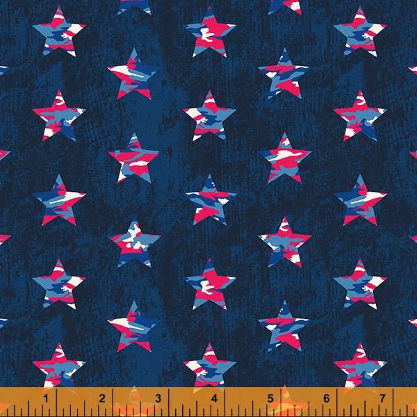 Camo Stars Navy All-American from Whistler Studios