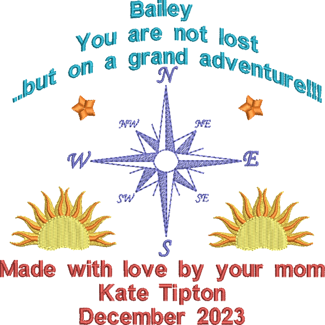 Adventure Customized Quilt Label