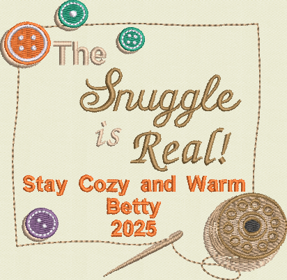 Bobbin Frame Snuggle Customized Quilt Label