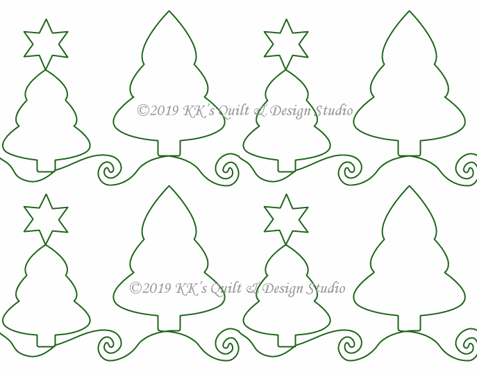 Christmas Tree Border