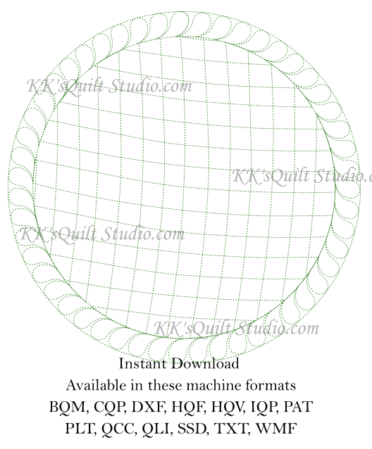 Crosshatched Single Wreath