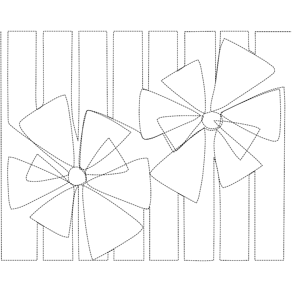 Modern Daisy Border and Corner
