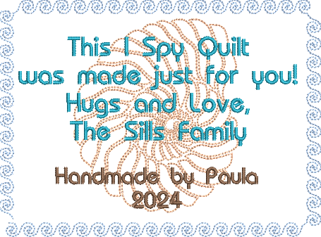 Ocean Shell Customized Quilt Label