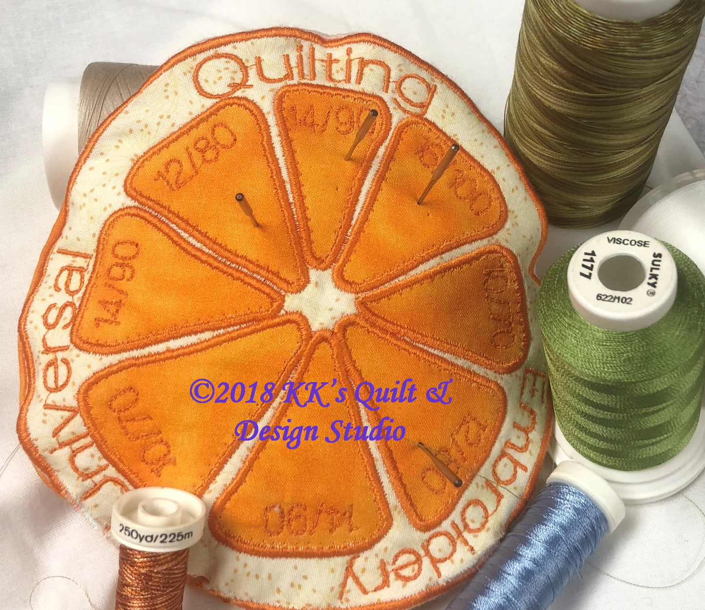 KK0044 Orange You Happy Pin Cushion - In the Hoop