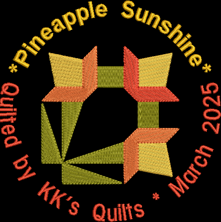 Pineapple Block Customized Quilt Label