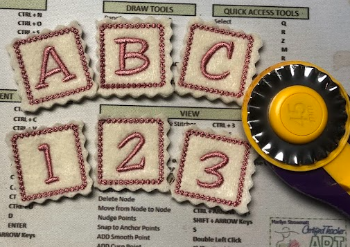 Q.Markers Identification Tiles™ Machine Embroidery - In the Hoop- Instant Download