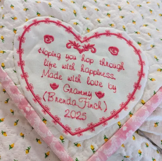 Show the Love Customized Quilt Label