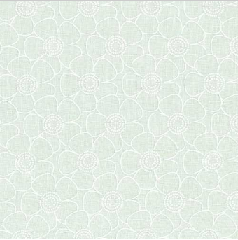 Modern Flower White on White