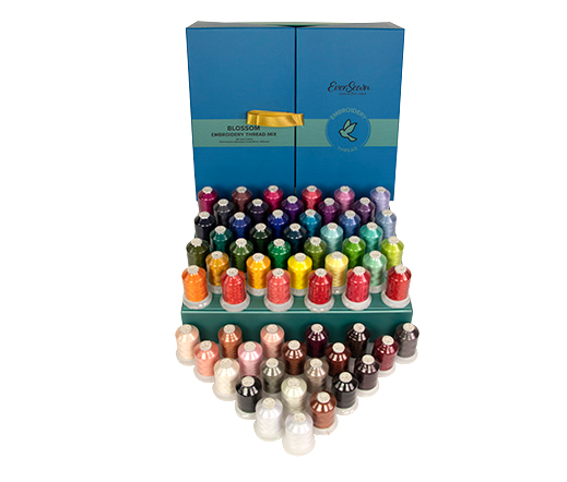 Eversewn Embroidery Thread 40wt / 1000yds Blossom Thread Box 60 spools