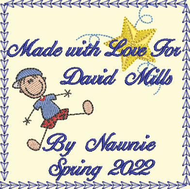 Boys and Girls Customized Quilt Label