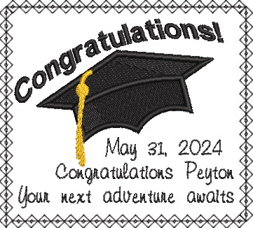 Graduate Customized Quilt Label