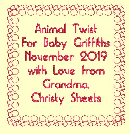 Simple Frame Customized Quilt Label