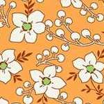 Flowers and Berries Orange Storybook by Whistler Studios