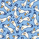 Fancy Ducks Blue Storybook by Whistler Studios