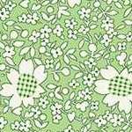 Gingham Flower Green Storybook by Whistler Studios