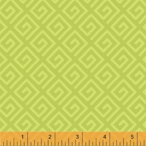 Modern Geo Green 108" Quilt Wideback