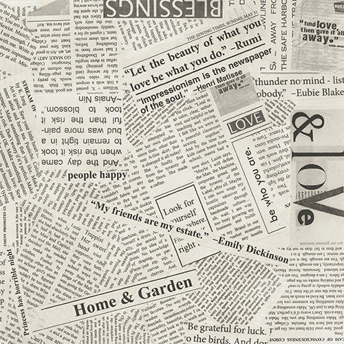 Newsprint 108" Quilt Wideback