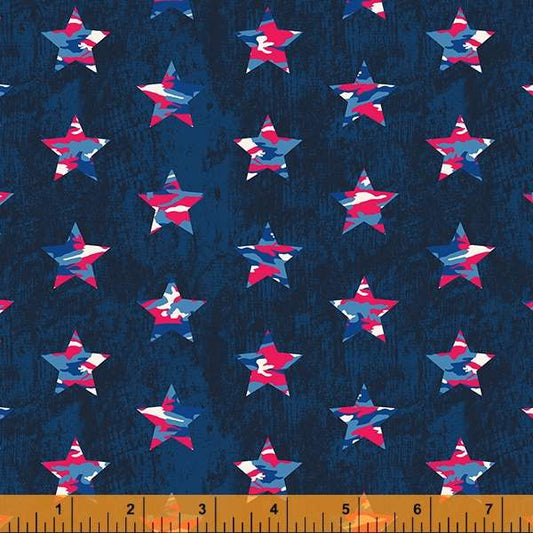 Camo Stars Navy All-American from Whistler Studios