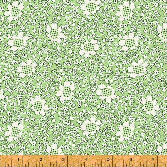 Gingham Flower Green Storybook by Whistler Studios