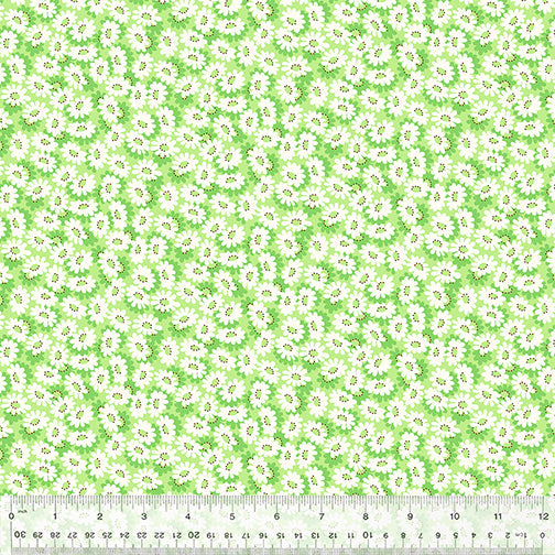 Wild Flour Daisy Field Green by Whistler Studios