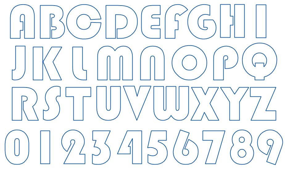 Chunky Rounded Letters Chunky Letter – KK's Quilt Studio