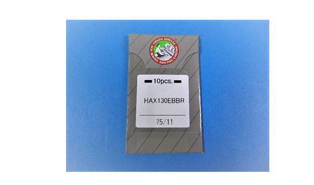 Organ Flat shank HAx130 EBBR Needles Size 11/75 Pack of Ten for Multi-Needle Machines