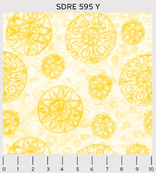 Yellow Sand Dollar - Sweet Dreams by PB Textiles