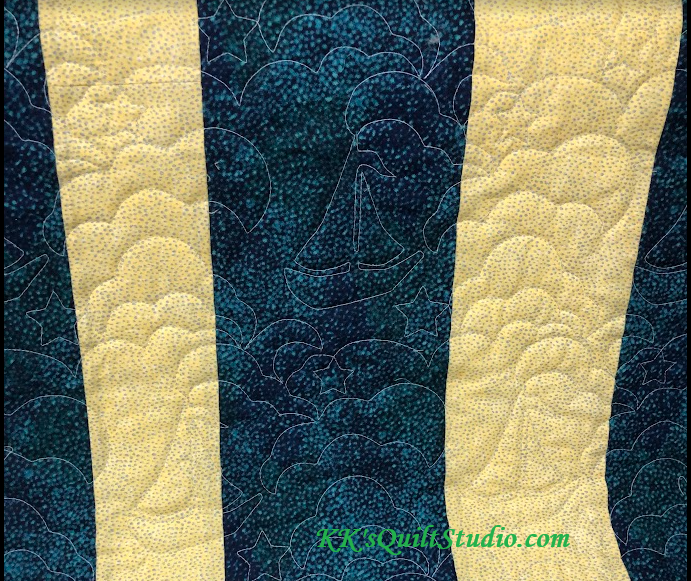 Sailboat Longarm Digital Quilting Pattern  Edge to Edge Instant Download