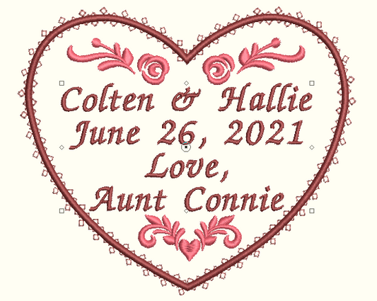 Show the Love Customized Quilt Label