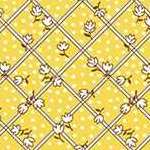 Tulips on Plaid Yellow Storybook by Whistler Studios